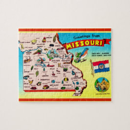 Missouri Postcard Karte Jigsaw Puzzle