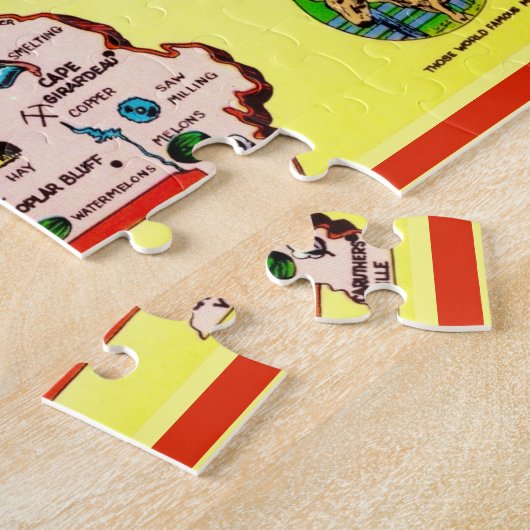 Missouri Postcard Karte Jigsaw Puzzle (Seite)