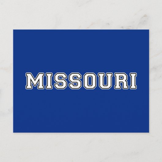 Missouri Postkarte (Vorderseite)