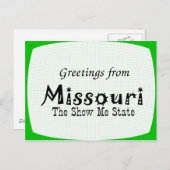 Missouri Postkarte (Vorne/Hinten)