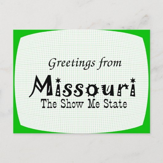 Missouri Postkarte (Vorderseite)