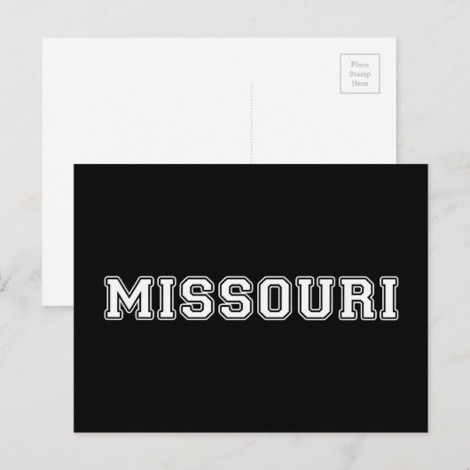 Missouri Postkarte (Vorne/Hinten)