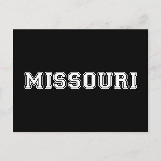 Missouri Postkarte (Vorderseite)