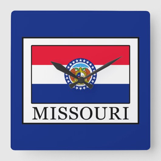 Missouri Quadratische Wanduhr (Vorderseite)