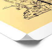 Missouri Railroad Map 1897 Poster (Ecke)