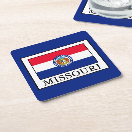 Missouri Rechteckiger Pappuntersetzer (angewinkelt)