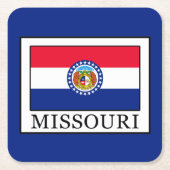 Missouri Rechteckiger Pappuntersetzer (Vorderseite)
