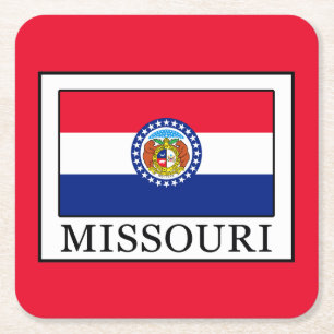 Missouri Rechteckiger Pappuntersetzer