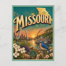 Missouri Retro-Reise-Andenken-Postkarte Postkarte