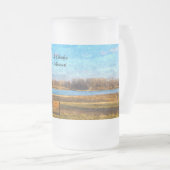 Missouri River Bench Painterly Mattierte Tasse (VorderseiteRechts)
