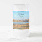 Missouri River Bench Painterly Mattierte Tasse (Mittel)