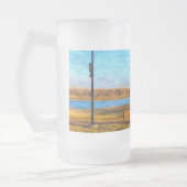 Missouri River Bench Painterly Mattierte Tasse (Links)