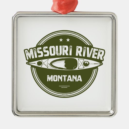 Missouri River, Montana Ornament Aus Metall (Vorne)