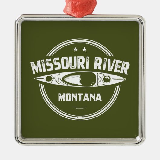 Missouri River, Montana Ornament Aus Metall (Vorne)