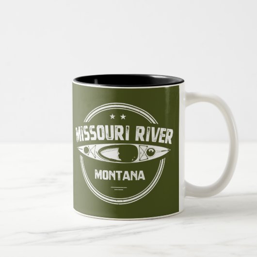 Missouri River, Montana Zweifarbige Tasse (Rechts)