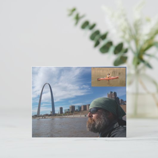 Missouri River Paddle Postcard Postkarte (Stehend Vorderseite)