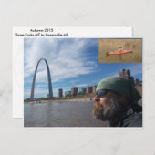 Missouri River Paddle Postcard Postkarte (Vorne/Hinten)