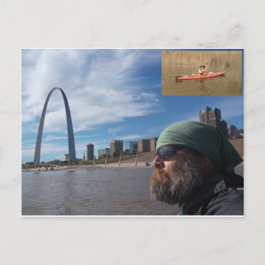 Missouri River Paddle Postcard Postkarte (Vorderseite)