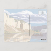 Missouri River Postkarte (Rückseite)