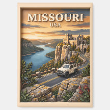 Missouri Roadtrip Lake Ozarks Schloss SUV Vintage