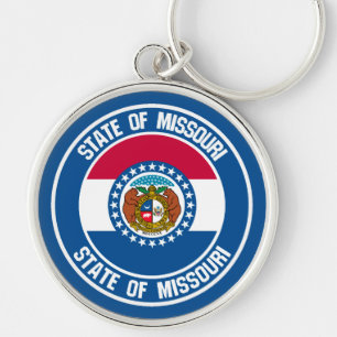 Missouri Round Emblem Schlüsselanhänger