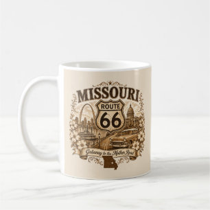 Missouri Route 66 Gateway Morgenfahrt Kaffeetasse