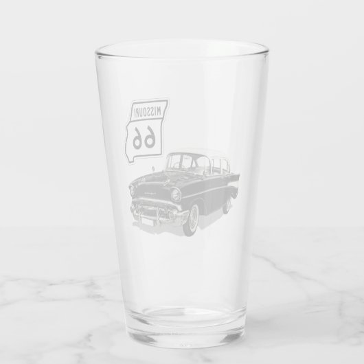 Missouri-Route 66 Glas (Rückseite)