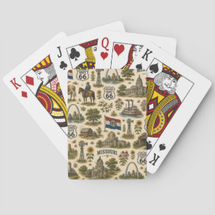 Missouri Route 66 Glückliches Tor Spielkarten