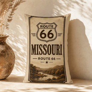 Missouri Route 66 River Lodge Akzent-Dekor Lendenkissen