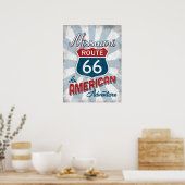 Missouri Route 66 Vintag Amerika Poster (Küche)
