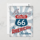 Missouri Route 66 Vintag Amerika Postkarte (Vorne/Hinten)