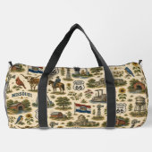 Missouri Route 66 Wochenend-Gateway Duffle Bag (Rückseite)