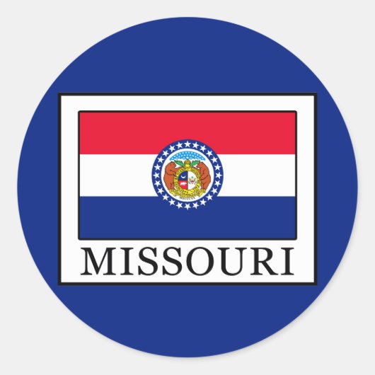 Missouri Runder Aufkleber (Vorderseite)