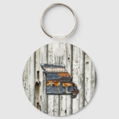 Missouri Rusty Staat Shape Schlüsselanhänger (Vorderseite)