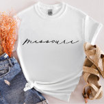 Missouri Script Staat FrauenT - Shirt<br><div class="desc">Jeden Tag fügen wir neue Designs hinzu!</div>