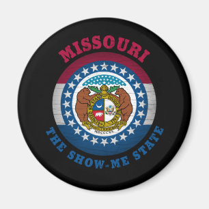 MISSOURI SHOW-ME-STAAT FLAG MAGNET