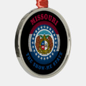 MISSOURI SHOW-ME-STAAT FLAG ORNAMENT AUS METALL (Rechts)