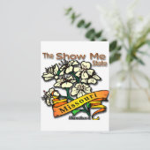 Missouri Show Me Staat Hawthorn Postkarte (Stehend Vorderseite)