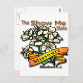 Missouri Show Me Staat Hawthorn Postkarte (Vorne/Hinten)
