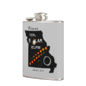 Missouri Solar Eclipse Flask Flachmann (Links)