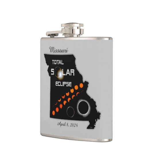 Missouri Solar Eclipse Flask Flachmann (Links)