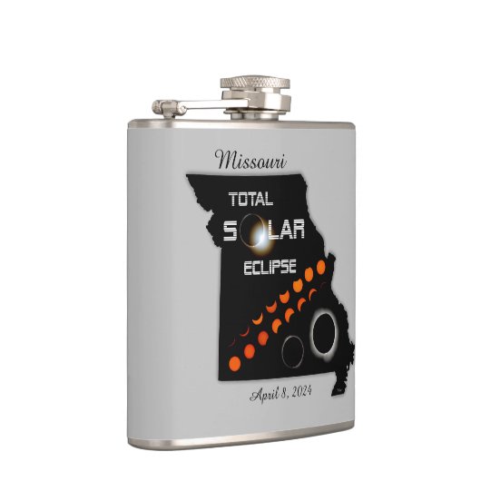 Missouri Solar Eclipse Flask Flachmann (Rechts)