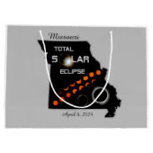 Missouri Solar Eclipse Große Geschenktasche Geschenktüte (Rückseite)