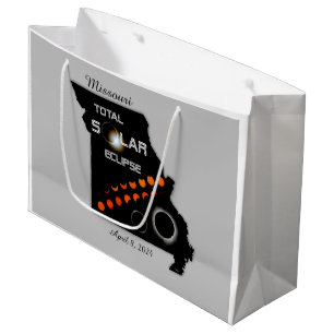 Missouri Solar Eclipse Große Geschenktasche Geschenktüte