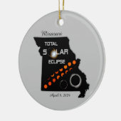 Missouri Solar Eclipse Keramik Ornament (Links)