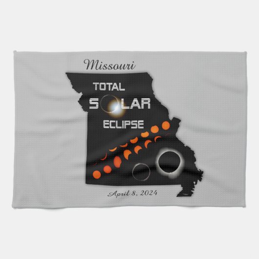 Missouri Solar Eclipse Küchentücher (Horizontal)