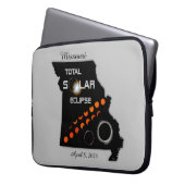 Missouri Solar Eclipse Laptop Sleeve (Vorderseite Links)