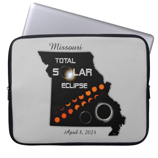 Missouri Solar Eclipse Laptop Sleeve (Vorderseite)