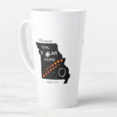 Missouri Solar Eclipse Latte Tasse (Linke Ecke)