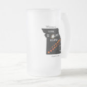 Missouri Solar Eclipse Mattiert Beer Tasse (VorderseiteRechts)